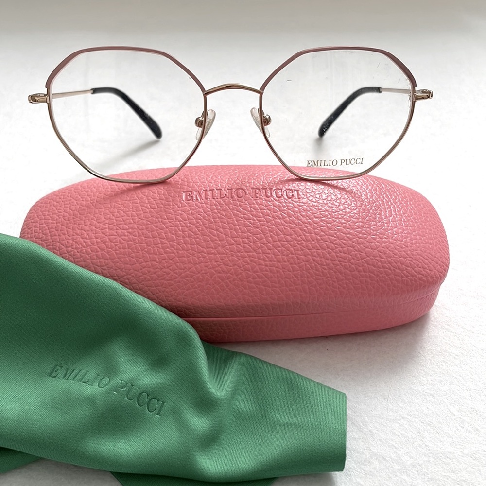 NEW Emilio Pucci Glasses with Case and Lens Cloth